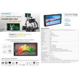 FeelWorld F570 5.7" IPS 4K HDMI On-Camera Monitor NEW