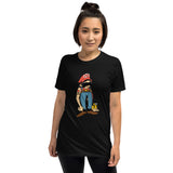 Mario Boi Short-Sleeve Unisex T-Shirt Dope Owl Art Collab